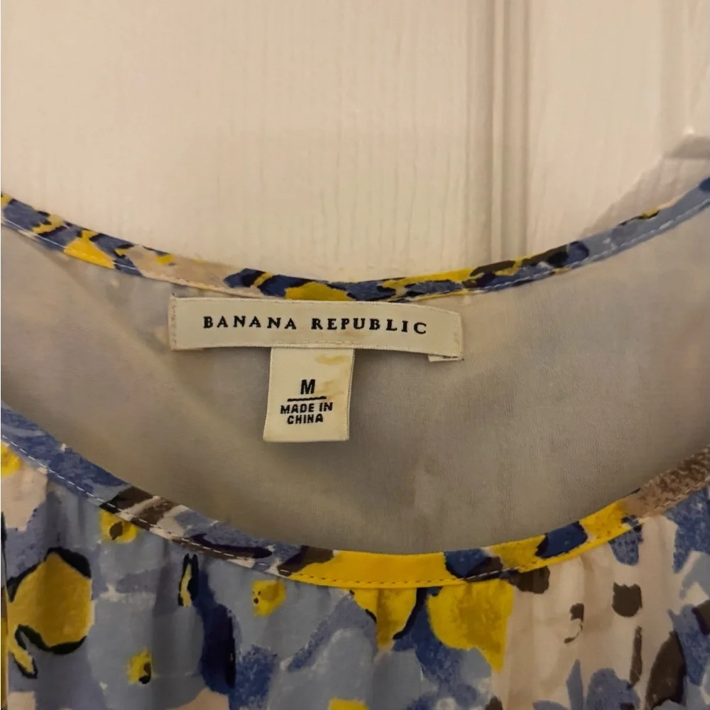 Banana Republic Floral Maxi Dress in Blue and Yellow - Picture 6 of 10